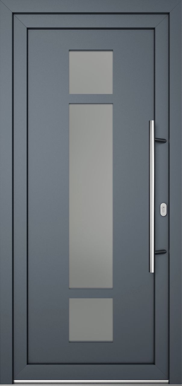 Meeth Haustür Optimal Pro PVC Modell 102 88 x 208 cm DIN Rechts weiß/titan Meeth Haustür Optimal Pro PVC Modell 102 88 x 208 cm DIN Rechts weiß/titan von JOSEFMEETH