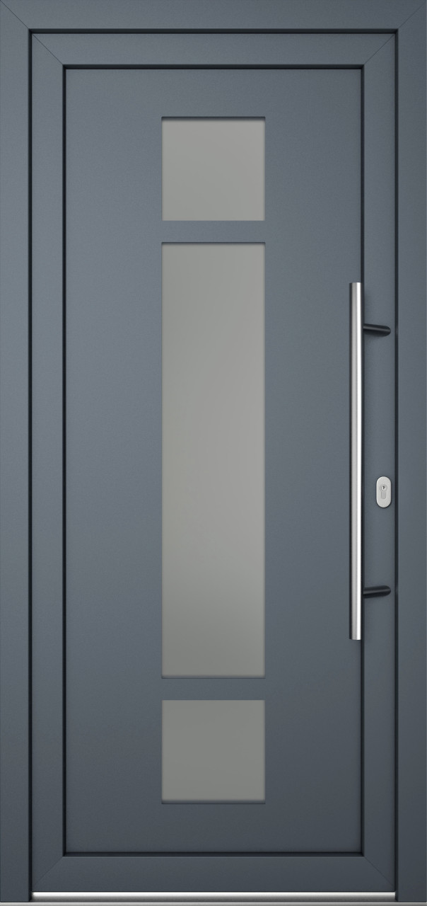 Meeth Haustür Optimal Pro PVC Modell 102 98 x 200 cm DIN Rechts weiß/titan Meeth Haustür Optimal Pro PVC Modell 102 98 x 200 cm DIN Rechts weiß/titan von JOSEFMEETH