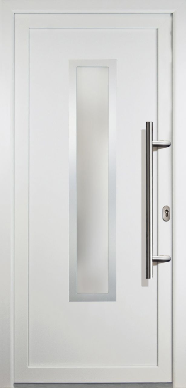 Meeth Haustür Signum Aluminium Modell 32 98 x 208 cm, DIN rechts, weiß Meeth Haustür Signum Aluminium Modell 32 98 x 208 cm, DIN rechts, weiß von JOSEFMEETH