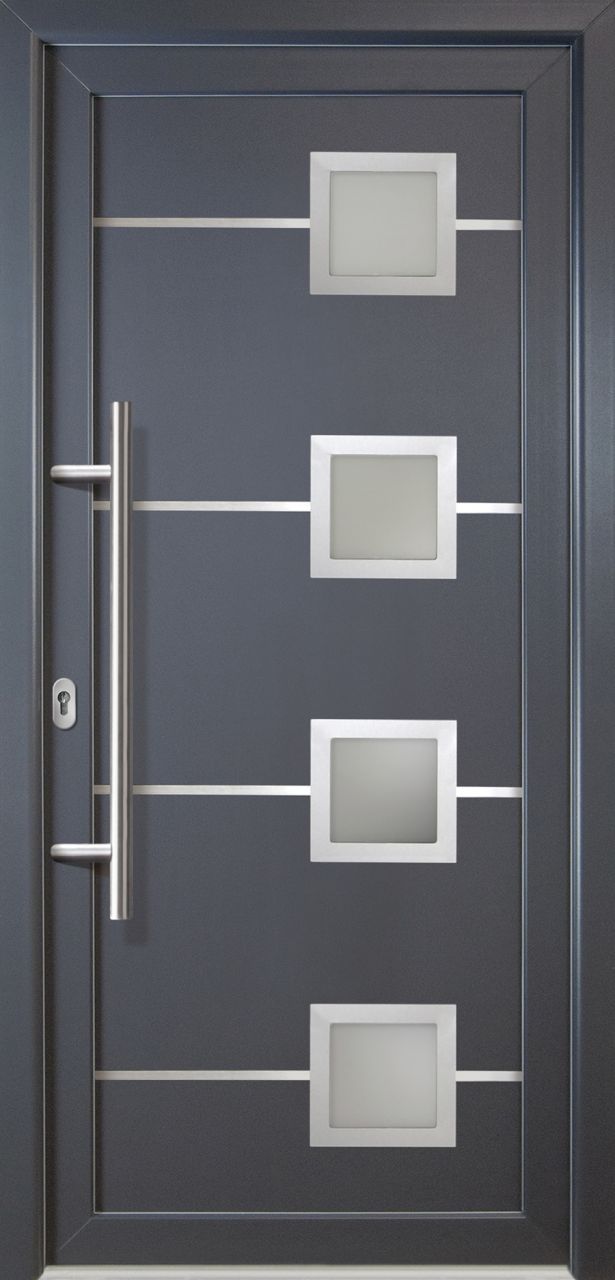 Meeth Haustür Signum Aluminium Modell 88 98 x 208 cm, DIN links, Titan Meeth Haustür Signum Aluminium Modell 88 98 x 208 cm, DIN links, Titan von JOSEFMEETH