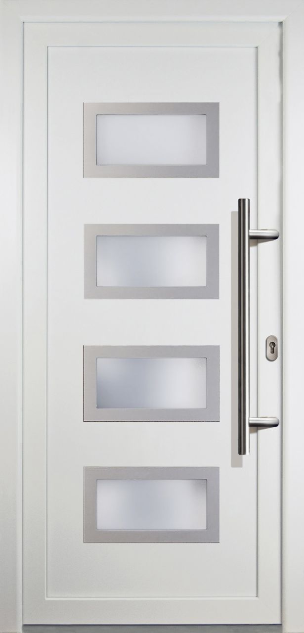 Meeth Haustür Signum Aluminium Modell 92 98 x 208 cm, DIN rechts, weiß Meeth Haustür Signum Aluminium Modell 92 98 x 208 cm, DIN rechts, weiß von JOSEFMEETH