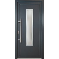 Meeth Kunststoff-Haustür »Signum Exklusiv«, satiniertes Glas, titan, nach Innen öffnend, ohne Türgriff - grau Meeth Kunststoff-Haustür »Signum Exklusiv«, satiniertes Glas, titan, nach Innen öffnend, ohne Türgriff - grau von MEETH