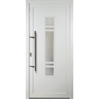 Meeth Kunststoff-Haustür »Signum Exklusiv«, satiniertes Glas, weiß, nach Innen öffnend - weiss von MEETH