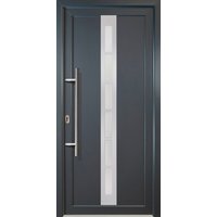 Meeth Kunststoff-Haustür »Signum Exklusiv«, satiniertes Glas, titanfarben, nach Innen öffnend, ohne Türgriff - grau Meeth Kunststoff-Haustür »Signum Exklusiv«, satiniertes Glas, titanfarben, nach Innen öffnend, ohne Türgriff - grau von MEETH