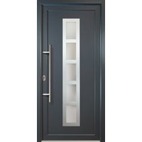 Meeth Kunststoff-Haustür »Signum Exklusiv«, satiniertes Glas, titanfarben, nach Innen öffnend, ohne Türgriff - grau Meeth Kunststoff-Haustür »Signum Exklusiv«, satiniertes Glas, titanfarben, nach Innen öffnend, ohne Türgriff - grau von MEETH