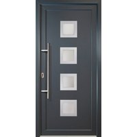 Meeth Kunststoff-Haustür »Signum Exklusiv«, satiniertes Glas, titanfarben, nach Innen öffnend - grau Meeth Kunststoff-Haustür »Signum Exklusiv«, satiniertes Glas, titanfarben, nach Innen öffnend - grau von MEETH