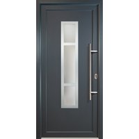 Meeth Kunststoff-Haustür »Signum Exklusiv«, satiniertes Glas, titanfarben, nach Innen öffnend, ohne Türgriff - grau Meeth Kunststoff-Haustür »Signum Exklusiv«, satiniertes Glas, titanfarben, nach Innen öffnend, ohne Türgriff - grau von MEETH