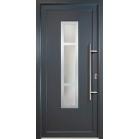 Meeth Kunststoff-Haustür »Signum Exklusiv«, satiniertes Glas, titanfarben, nach Innen öffnend, ohne Türgriff - grau Meeth Kunststoff-Haustür »Signum Exklusiv«, satiniertes Glas, titanfarben, nach Innen öffnend, ohne Türgriff - grau von MEETH