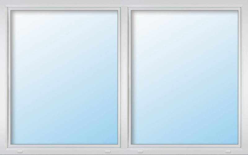 Meeth Kunststofffenster 140 x 50 cm 2-flg. Dreh/Dreh-Kipp Stulppfosten weiß von JOSEFMEETH