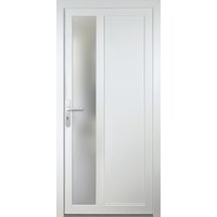 Meeth Nebeneingangstür »ProM 04«, satiniertes Glas, weiß, nach Außen öffnend - weiss von MEETH