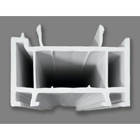 Meeth Verbreiterungsprofil, Kunststoff (PVC), weiß - silberfarben von MEETH