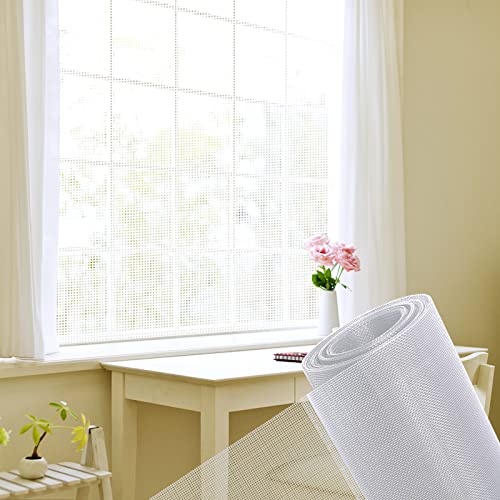 Fliegengitter Fiberglas Meterware 120x400cm, Fenster-Moskitonetz aus Hochwertigem Fiberglas Insektenschutz zum Anbringen an Klappfenster, Weiss von MEEYI