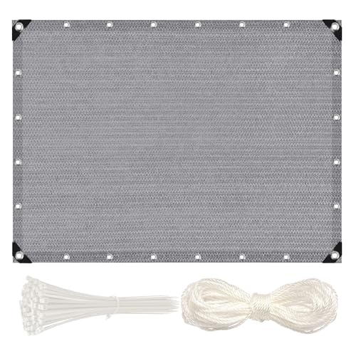 MEEYI Balkon Sichtschutz 80x100cm Balkonbespannung Balkonsichtschutz Balkonabdeckung Sonnenschutz HDPE Gewebe UV-Schutz für Terrasse und Zaun mit Kabelbinder und Kordel grau MEEYI Balkon Sichtschutz 80x100cm Balkonbespannung Balkonsichtschutz Balkonabdeckung Sonnenschutz HDPE Gewebe UV-Schutz für Terrasse und Zaun mit Kabelbinder und Kordel grau von MEEYI