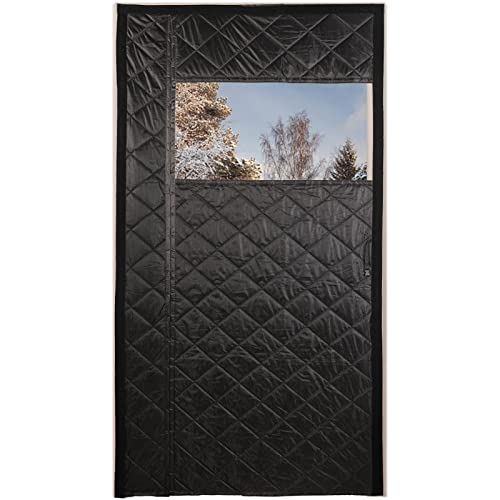 MEEYI Easy Install Wärmeschutzvorhang 110x200cm, Hände Frei Wärmeschutzvorhang Fenster Warm Halten Tür Isolierung Vorhang für Patio Tür Schlafzimmer - Schwarz MEEYI Easy Install Wärmeschutzvorhang 110x200cm, Hände Frei Wärmeschutzvorhang Fenster Warm Halten Tür Isolierung Vorhang für Patio Tür Schlafzimmer - Schwarz von MEEYI