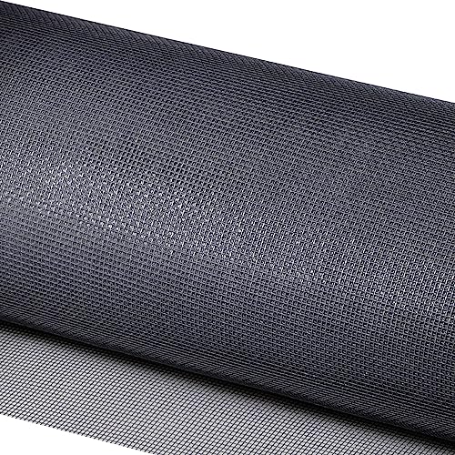 MEEYI Fliegengitter 200x600cm Mückenschutz aus Fiberglas Fliegennetz Fliegengitter Ersatznetz Insektenschutz zum Anbringen an Klappfenster grau von MEEYI