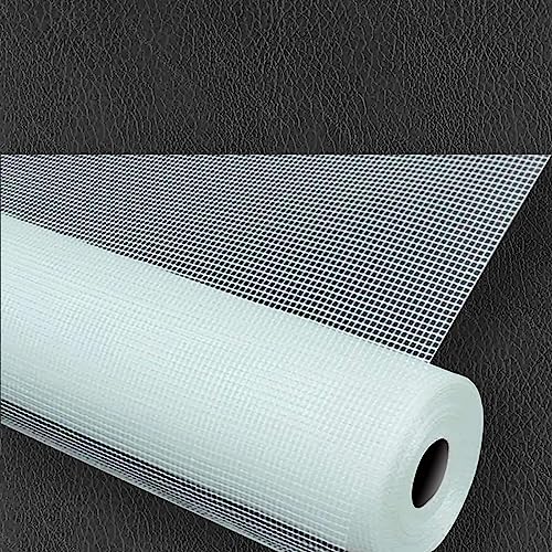 MEEYI Fliegengitter Meterware 120x200cm Fenster Mesh Ersatz DIY Maßschneider Glasfaser für Balkontür Wohnzimmer Türen und Fenster Weiß von MEEYI