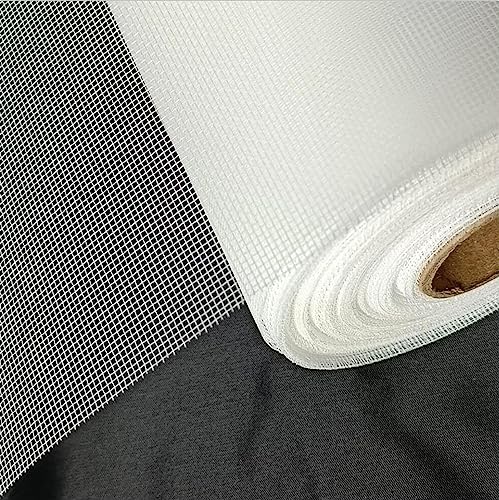 MEEYI Fliegengitter Meterware 2X12m Fiberglas Insektenschutz Gaze Fliegenschutzgitter Fliegengitter Gewebe für Fenster und Türen Weiß von MEEYI