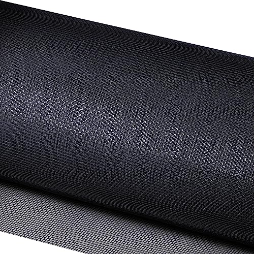 MEEYI FliegengitterMeterware 200x600cm Fiberglasgewebe Insektenschutz Waschbar für Balkontür Dachfenster Wohnzimmer Bodentiefe Fenster Schwarz von MEEYI