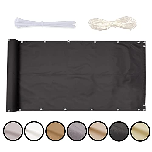 MEEYI Sichtschutz Balkon Sichtschutz 80x200cm Seitenmarkise Schattentuch Camping Stoff Picknickmatte Balcony Cover Sichtschutz Garten Balcony Privacy Screen Sichtschutz FüR Terrasse von MEEYI