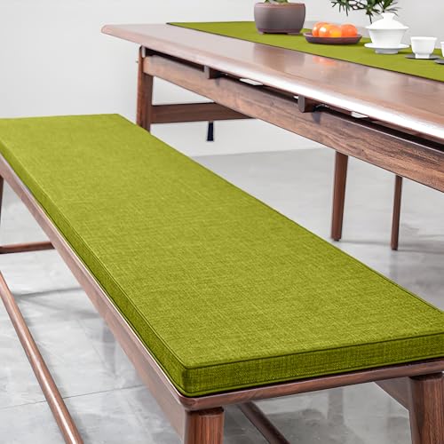 MEEYI Sitzauflagen Gartenmöbel 80x150x10cm, Bankpolster Atmungsaktiv Multifunktion Sitzpolster Bank Benutzerdefinierte für Bank Sitzbank den Außenbereich, Grasgrün von MEEYI