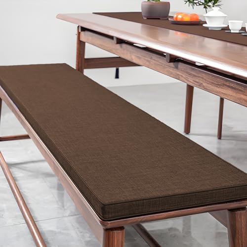 MEEYI Sitzpolster Bankauflage 90x170x10cm, Bench Cushion Verdicktes und Abnehmbar Sitzpolster Bank viele Farben und Größen für Couch Gartenmöbel, Warme Kaffeefarbe von MEEYI