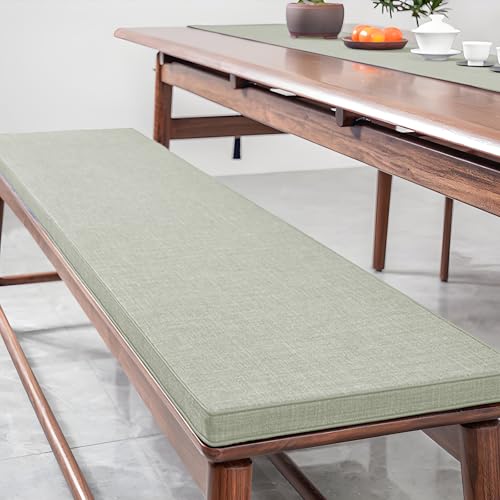 MEEYI Sitzpolster Bankauflage 95x120x10cm, Sitzbankauflagen Verdicktes und Abnehmbar Sitzpolster Bank viele Farben und Größen für Couch Gartenmöbel, Hellgrau von MEEYI