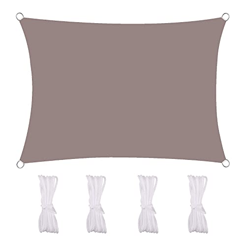MEEYI Sonnensegel Rechteckig 2X3m Sonnenschutzsegel Wasserdicht 95% Beschattung UV Schutz Wetterschutz Wasserabweisend Windschutz & Tear Resistant Für Garten Terrasse Carport, Khaki MEEYI Sonnensegel Rechteckig 2X3m Sonnenschutzsegel Wasserdicht 95% Beschattung UV Schutz Wetterschutz Wasserabweisend Windschutz & Tear Resistant Für Garten Terrasse Carport, Khaki von MEEYI