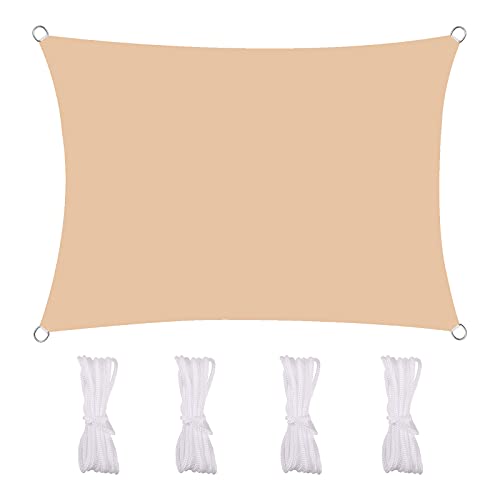 MEEYI Sonnensegel Wasserdicht 3X6m Sonnenschutzsegel Unter Pavilion 95% Beschattung UV Schutz Wetterschutz Wasserabweisend Windschutz & Tear Resistant Für Garten Terrasse Carport, Beige-Gelb MEEYI Sonnensegel Wasserdicht 3X6m Sonnenschutzsegel Unter Pavilion 95% Beschattung UV Schutz Wetterschutz Wasserabweisend Windschutz & Tear Resistant Für Garten Terrasse Carport, Beige-Gelb von MEEYI