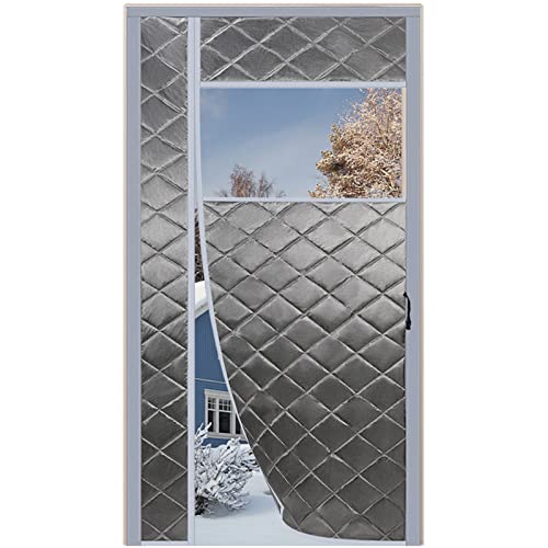 MEEYI Winddicht Wärmeschutzvorhang Fenster 70x205cm, Isolier Schutz Panel-Isolierung mit Klettverschluss Warmeschutzvorhang Haustuir für Balkontür Wohnzimmer, Grau MEEYI Winddicht Wärmeschutzvorhang Fenster 70x205cm, Isolier Schutz Panel-Isolierung mit Klettverschluss Warmeschutzvorhang Haustuir für Balkontür Wohnzimmer, Grau von MEEYI