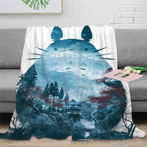 Blue-Cute Cat Fleecedecke Mikrofaser Vier Jahreszeiten Dazzling Neon Color Extra Flauschig Als Sofadecke Decken Für Sofa, Tagesdecke, Und Couch Decken Für Sofa Bettwäsche Set 60x80inch(150x200cm) von MEFESE