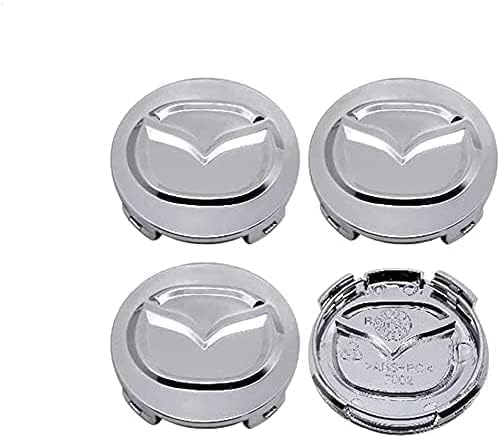 4 Stück Auto Nabendeckel Radmittenkappen für Mazda Mx3 Cx3 Cx5 2 3 6 323 626 Rx8 Rx7 52mm, Nabenkappen Radnabenkappen Staubschutzabdeckung Radnabenabdeckung Wasserdicht Zubehör,B von MEFFEE