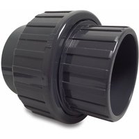Mega Verschraubung PVC-U 110 mm Klebemuffe 10 bar, grau von MEGA GROUP