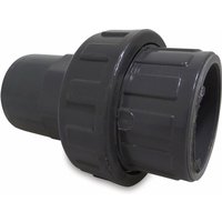 Mega Verschraubung pvc-u 63 mm Klebemuffe x Stutzen 10 bar, grau von MEGA GROUP