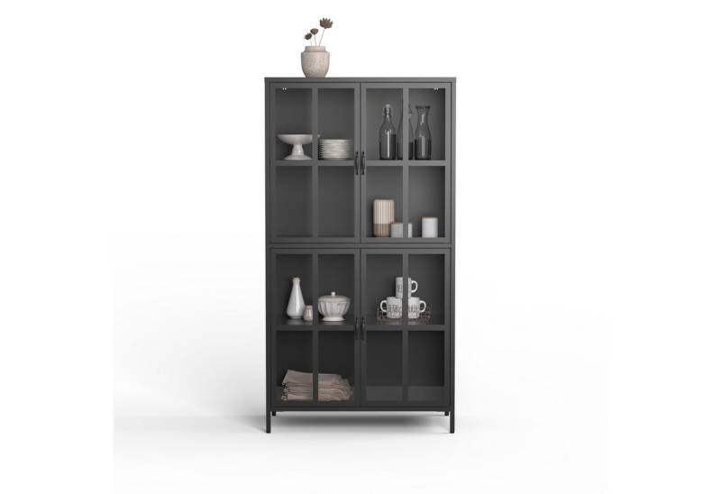 MEGA Möbel Standvitrine Vitrine GREVE von MEGA Möbel
