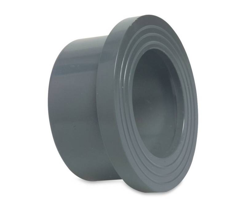 Mega Group Gewindefitting Bundbuchse PVC-U Klebemuffe 6 - 16 bar, grau, Ø 160 mm (PN10)DN150 von Mega Group