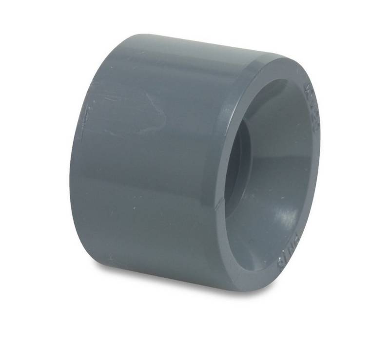 Mega Group Gewindefitting Reduzierstück PVC-U Klebestutzen x Klebemuffe 10 - 16 bar, grau, Ø 50 mm x 40 mm (PN16) von Mega Group