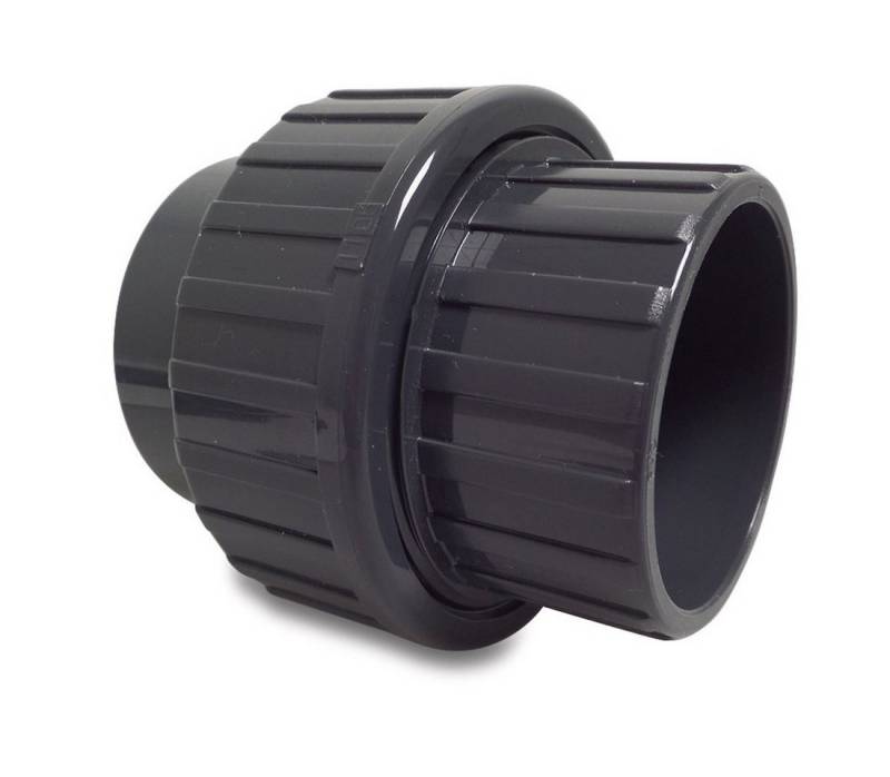 Mega Group Gewindefitting Verschraubung PVC-U Klebemuffe 10 - 16 bar, grau, Ø 32 mm (PN16) von Mega Group