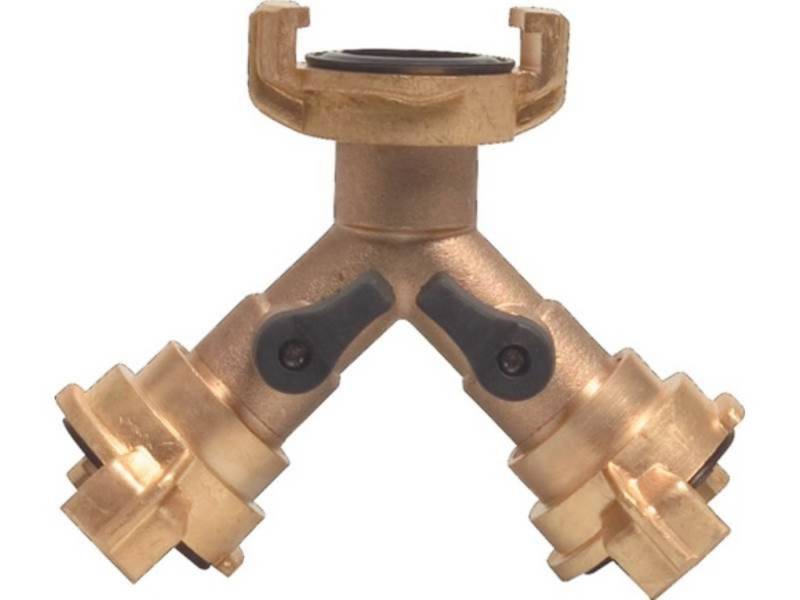 MEGA Schnellkupplung PROFEC 0420535 Y-Stück Schnellkupplung Messing Schlauchgröße 9,5-3 von MEGA