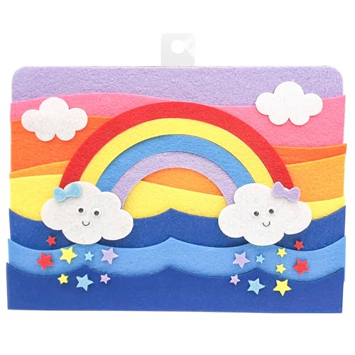MÉGACRÉA Regenbogen-Szenenset aus Filz, 24 x 18 cm von MÉGACRÉA