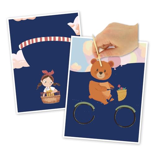 MÉGACRÉA Rubbelkarten Set Das kleine Mädchen und der Bär 1 von MÉGACRÉA