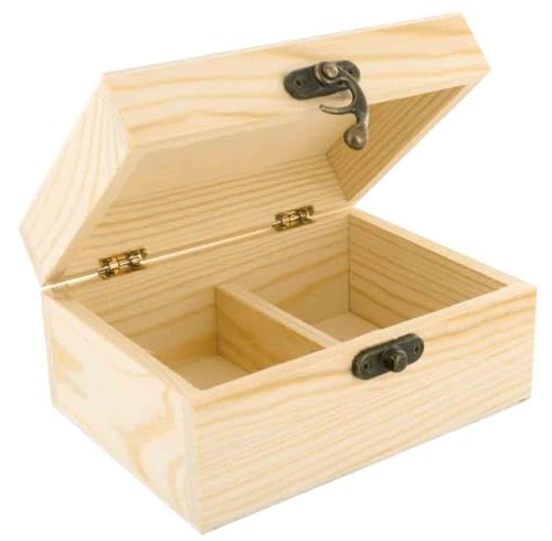 MÉGACRÉA Teebox aus Holz, 2 Fächer, 14,5 x von MÉGACRÉA
