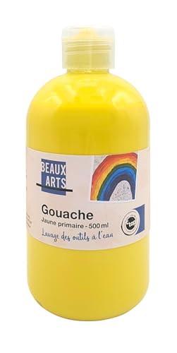 MegaCrea DIY Gouache, hergestellt in Frankreich, Kaune, Primary, 500 ml von MÉGACRÉA
