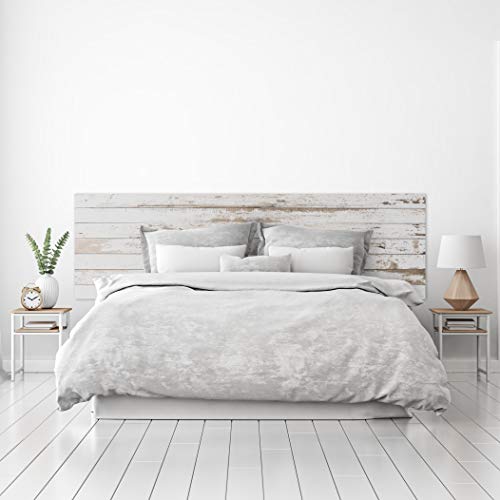 MEGADECOR DECORATE YOUR HOME Bett-Kopfteil, PVC, dekorativ, Vintageholz-Textur, preiswert, Verschiedene Größen (100 x 60) von MEGADECOR DECORATE YOUR HOME