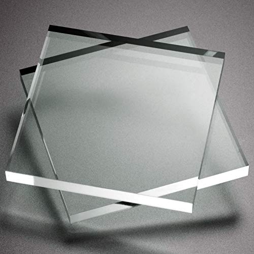 Methacrylat transparent 3mm Glas oder Acrylglas - verschiedene Maße (90cm x 50cm) von MEGADECOR DECORATE YOUR HOME