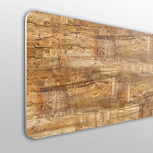 Megadecor - Kopfteil für Bett, PVC, 10 mm, dekorativ, in verschiedenen Größen mit natürlichem Holzanstrich-Effekt von MEGADECOR
