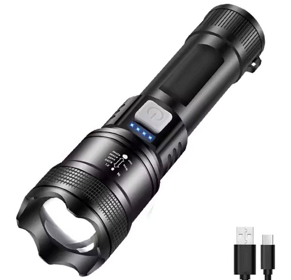 MEGAGOODS LED Taschenlampe P70 LED Taschenlampe 5000LM Zoom Notfalllicht mit Akku DE. (P70 LED Taschenlampe 5000LM Zoom Notfalllicht mit Akku DE) von MEGAGOODS