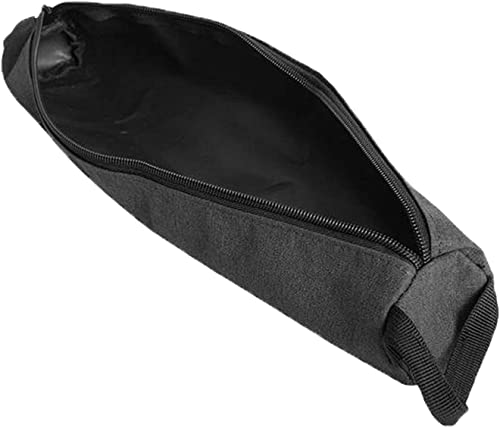 Outdoor Camping Zelt Heringe Nägel Lagerung Tasche Hammer Zipper Pouch Zeug Sack Schwarz 35,5 x8cm von MEGAHERZ