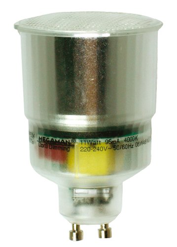 Megaman Megaman Lamparas Kompaktleuchtstofflampe, dimmbar, 4 Stufen, GU10, 11 W, 2700 K von MEGAMAN