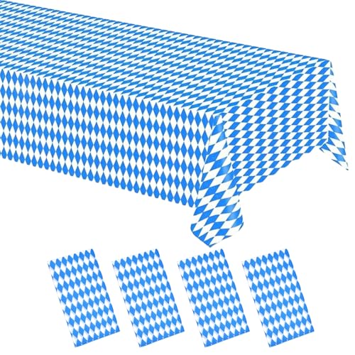 4 Stück 137 x 274 cm Oktoberfest Tischdecke: Oktoberfest Tischdecke Blau Weiß Deko Oktoberfest Tischdecke, Tischdecke Geburtstag für Oktoberfest Deutsche Geburtstag Party Dekorationen 4 Stück 137 x 274 cm Oktoberfest Tischdecke: Oktoberfest Tischdecke Blau Weiß Deko Oktoberfest Tischdecke, Tischdecke Geburtstag für Oktoberfest Deutsche Geburtstag Party Dekorationen von MEGYAD