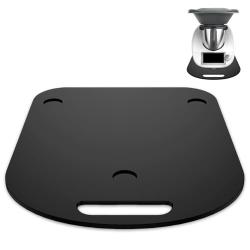 MEGYAD Gleitbrett für Thermomix TM6 TM5 : Gleitbrett für Rollbrett Gleitbrett Rollbrett Acryl Slider Müheloses Verschieben & Sicherer Stand(Schwarz) von MEGYAD